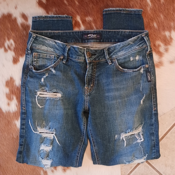 Suki Skinny Silver Jeans 30/29 - Picture 1 of 4